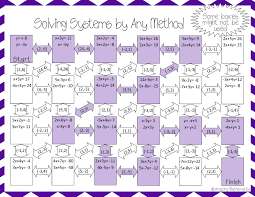 Solving Systems Of Equations Worksheet All Methods Maze Activity Systems Of Equations Equations Kids Worksheets Printables