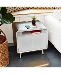 Sobro Smart Storage Side Table With Cooling Drawer Reviews Furniture Macy S Smart Table Furniture Smart Storage