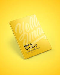 Hardcover Book W Glossy Cover Mockup In Stationery Mockups On Yellow Images Object Mockups Book Cover Glossy Hardcover Images Mockup Mockups Objec En 2020