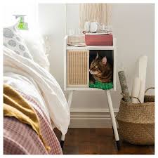 Lurvig Cat House On Legs White Ikea Dog House Diy Pet Furniture Cat House