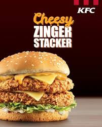 Menu baru kfc yang lagi booming, double down burger, ternyata emang sebooming rasanya lho. Kfc Zinger Stacker Box Meal