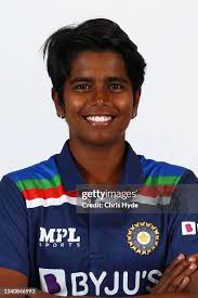 Richa Ghosh poses during the India Women's Cricket Team headshots on...  News Photo