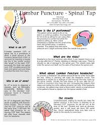 Lumbar Puncture Spinal Tap Lumbar Puncture Spinal Tap Procedure Spinal