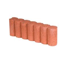 Shop landscape edging top brands at lowe's canada online store. Fulton 1 Ft 4 1 8 In L Red Matt Log Edging Stone 1 40 Edging Stones Lowes Home Improvements Home Improvement