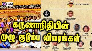 kalaignar m karunanidhi family members chart cinemapichollu