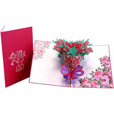Hope these ideas help you out. L Z 3d Creative Carving Of Rose Bouquet Pop Up Handmade Greeting Cards For Mother S Day Valentine S Day Birthday Anniversary Cards A Small Gift For Expression Amazon In