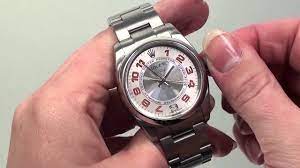 How To Set The Time For The Rolex Oyster Perpetual Youtube
