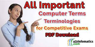 A small computer, consisting of a screen and a keyboard, which folds in half so that it can be easily carried. Computer Terms Terminologies Definitions Dictionary Pdf Download