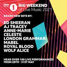 First shown10pm 28 may 2021. Bbc Radio 1 On Twitter From 28th 31st May We Re Bringing You Over 100 Performances For Radio 1 S Big Weekend Of Live Music Get Ready For Brand New Sets From