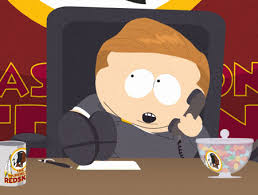 The commercial shows cartman running a business under the washington redskins name now that it's no longer a protected trademark as a cartoon version of snyder demands that he stop in the name of decency.. Planearium Episodeguide 1801