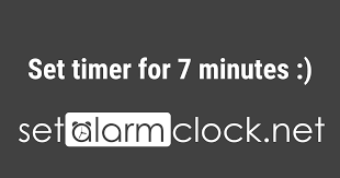 10 minutes timer will count for 420 seconds. Set Timer For 7 Minutes