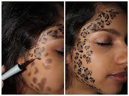 diy leopard print face makeup
