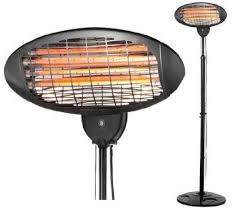 Oypla 2kw Quartz Free Standing Outdoor Electric Garden Patio Heater Outdoor Electric Heater Patio Heater Electric Heaters