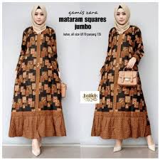 Desain Batik Modern Islami Model Baju Wanita Wanita Model Pakaian Wanita