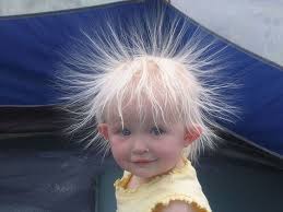 Dandelion Hair Humor Static Hair Funny Babies