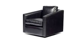 the milan swivel chair in black leather the chair has a narrow footprint meaning it s great for apartment living m australian design furniture design design