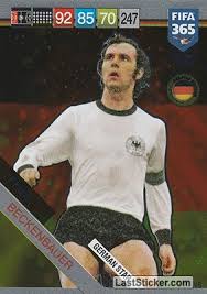 ˈfʁants ˈbɛkn̩ˌbaʊɐ, audio (help · info); Card 413d Franz Beckenbauer Panini Fifa 365 2018 2019 Adrenalyn Xl Laststicker Com
