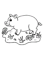 Free printable cartoon coloring pages (farm) enjoy free printable cartoon coloring pages featuring great farm animals like a butterfly, a cat, a chicken or a fish. Farm Animals Coloring Pages And Printable Activities 1