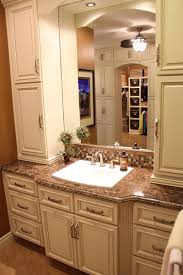 Linen tower bathroom vanity and linen cabinet combo. Linen Cabinet Bathroom Counter