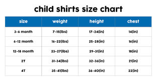 Kids Sunglasses Size Chart Size Charts For Shirts And Shoes