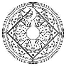 Magic Circles Magic Circle Magic Symbols Coloring Pages