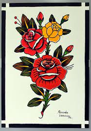 Pin By Greg Givan On Tattoos Traditional Tattoo Flowers Rose Tattoos Tumblr Traditional Rose Tattoos