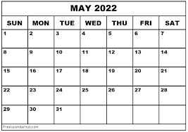 Free Printable May 2021 Calendar Printable Monthly Calendar May 2021