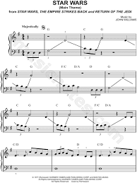 🔥learn piano the easiest way! Star Wars Main Theme From Star Wars Sheet Music Easy Piano Piano Solo In G Major Transposable Download Print Sku Mn0130281