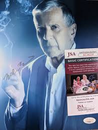 Autographed William B. Davis The Cigarette Smoking Man The X-Files 8x10  inch framed photo with certificate of authenticity from JSA.