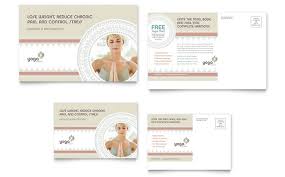 Choose from our postcard designs and add a personal touch with your photos and text. Pilates Yoga Postcard Template Design