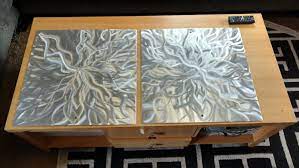 Metal Wall Art Panel Set Of 2 Unique Home Decor Metal Wall Etsy Metal Wall Art Metal Sculpture Wall Art Handmade Wall Art