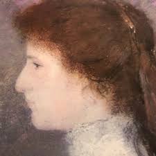 Odilon Redon “portrait of Mademoiselle Violette Heymann” Vintage Lithograph  by Shorewood Reproductions 22 X 28 Print