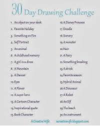 Whilst i work in the arts and. 30 Day Drawing Challenge Easy Novocom Top