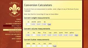 merement and conversion calculators