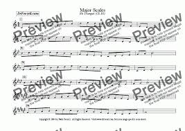 major minor scales trumpet multipack for solo instrument trumpet in bb by mark feezell ph d sheet music pdf file to download