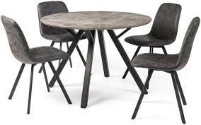 Dining table and 4 chairs. Tetro Round Dining Table 4 Chairs George Street Furnishers