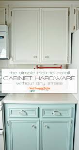 If you're planning to renovate your kitchen cabinets, installing new hinges and hardware takes some time, but it's a simple update. Easy Cabinet Hardware Installation Trick I Should Be Mopping The Floor