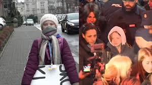 Greta tintin eleonora ernman thunberg ˈɡrêːta ˈtʉ̂ːnbærj слушать; Greta Thunberg At Un Climate Talks One Year Apart Bbc News
