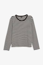 Black And White Striped Top Monki Long Sleeve Striped Top Long Sleeve Tops Stripy Tops
