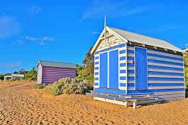 Holiday home is located in 920 m from the centre. Australia Melbourne Colorful Beach Cottage City Cityscape Victoria Sky Urban Architecture Water Pikist