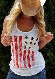 Maybe you would like to learn more about one of these? 4th Of July Top Women American Flag Tank Top Patriotic Etsy Country Girl Shirts Patriotic Outfit American Flag Tank Top