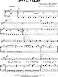 Onerepublic Stop And Stare Sheet Music In E Major Transposable Download Print Sku Mn0062815