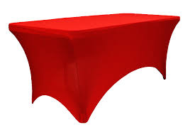 Rectangular 6 Ft Spandex Table Cover Apple Red Table Covers Rectangular Table Red Apple