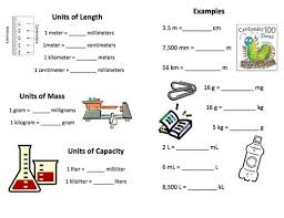 Measurement Unit Chart For Class 1 Yahoo Search Results