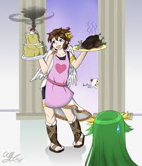 Pit S Revolting Dinner By 1abiodun Deviantart Com On Deviantart Kid Icarus Kid Icarus Uprising Kids