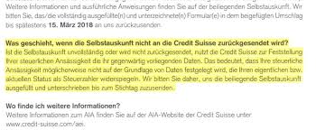 Einmalig der bank über ihn eine bankauskunft nach nr. Cs Eroffnet Jagd Auf Fake Schweizer Inside Paradeplatz