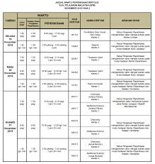 2019 unit of study timetables. Spm 2019 Time Table Gak Patii