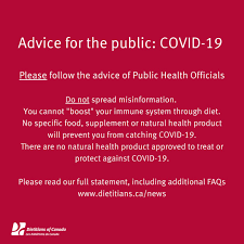 Dietitians Of Canada On Twitter Advice For The Public About Covid19 Dietitians Of Canada And Dietitians Across The Country Have Been Asked A Number Of Questions About Nutrition And Dietary Issues Related