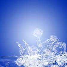 Blue Ice Cube Background Promotion Main Map Lukisan Rumah Latar Belakang Peta