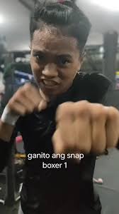 ganito ang snap boxer 1 gayahin mo ako #coach #boxing #boxer Haa!